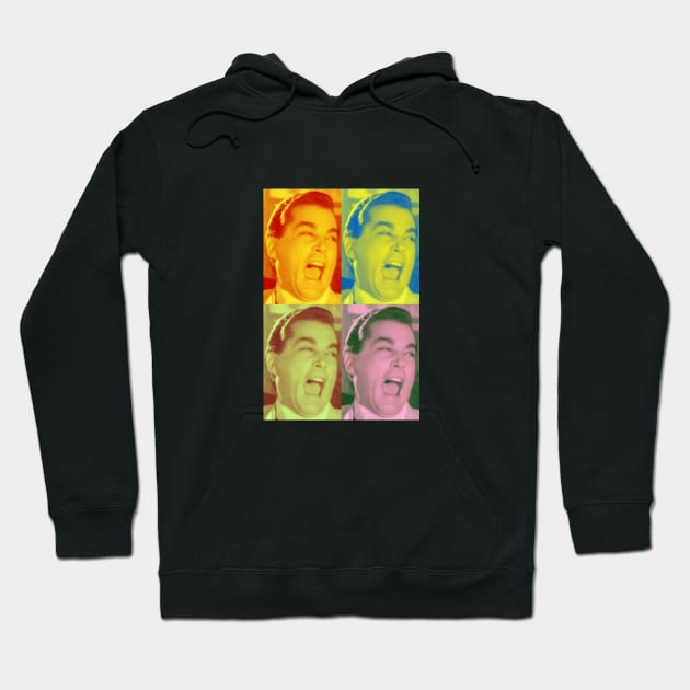 Ray Liotta Laugh mafia gangster movie Goodfellas painting multi-color Hoodie by xsdni999